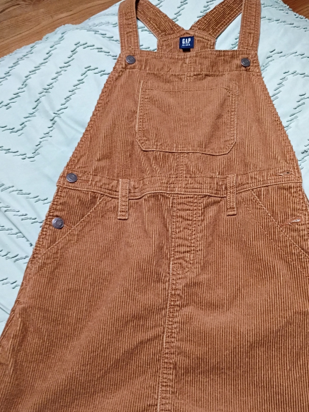 GAP Brown Corduroy Overall Dress Kids XL